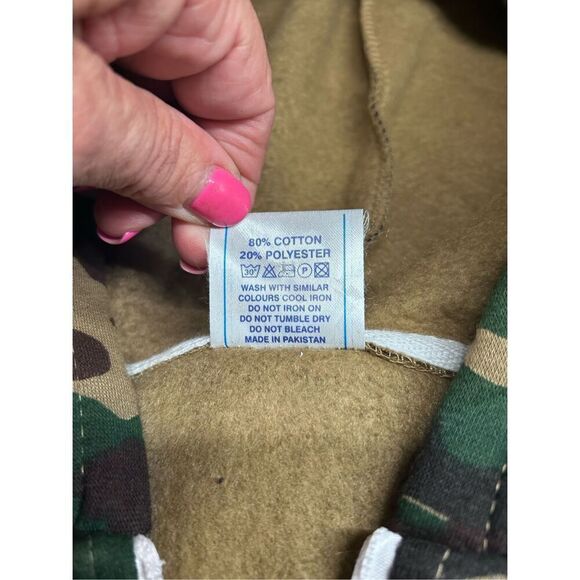 Skyline Wears Camouflage Hooded Jumpsuit Pajamas Pockets Size M Unisex - Picture 10 of 12